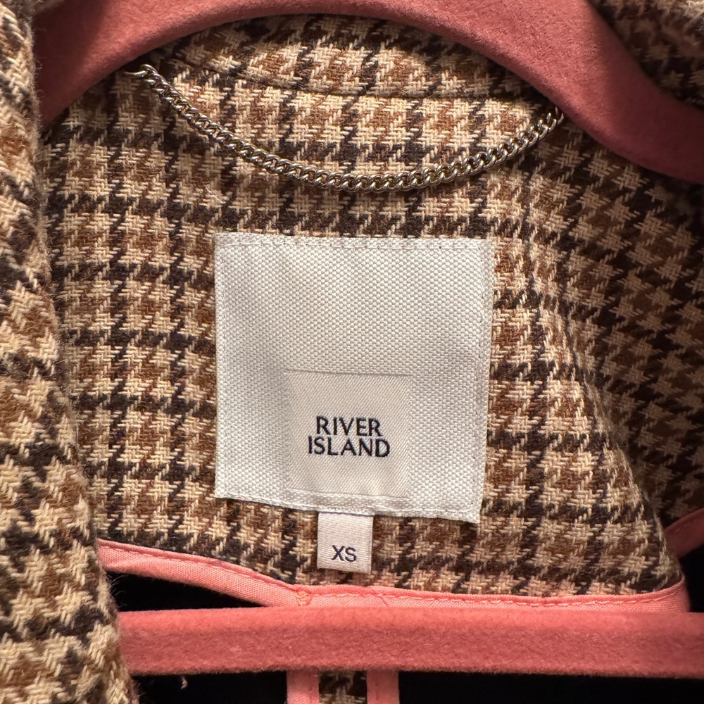 River Island- Houndstooth Coat - Picture 4 of 5
